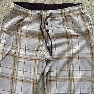 Lavender Plaid Drawstring Pants